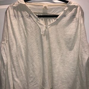 We The Free loose fitting cream sweater